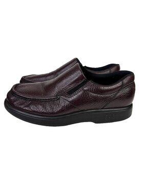 SAS Side Gore Shoes Mens 11 Wide Brown Leather Loafers Slip On Dress Casual